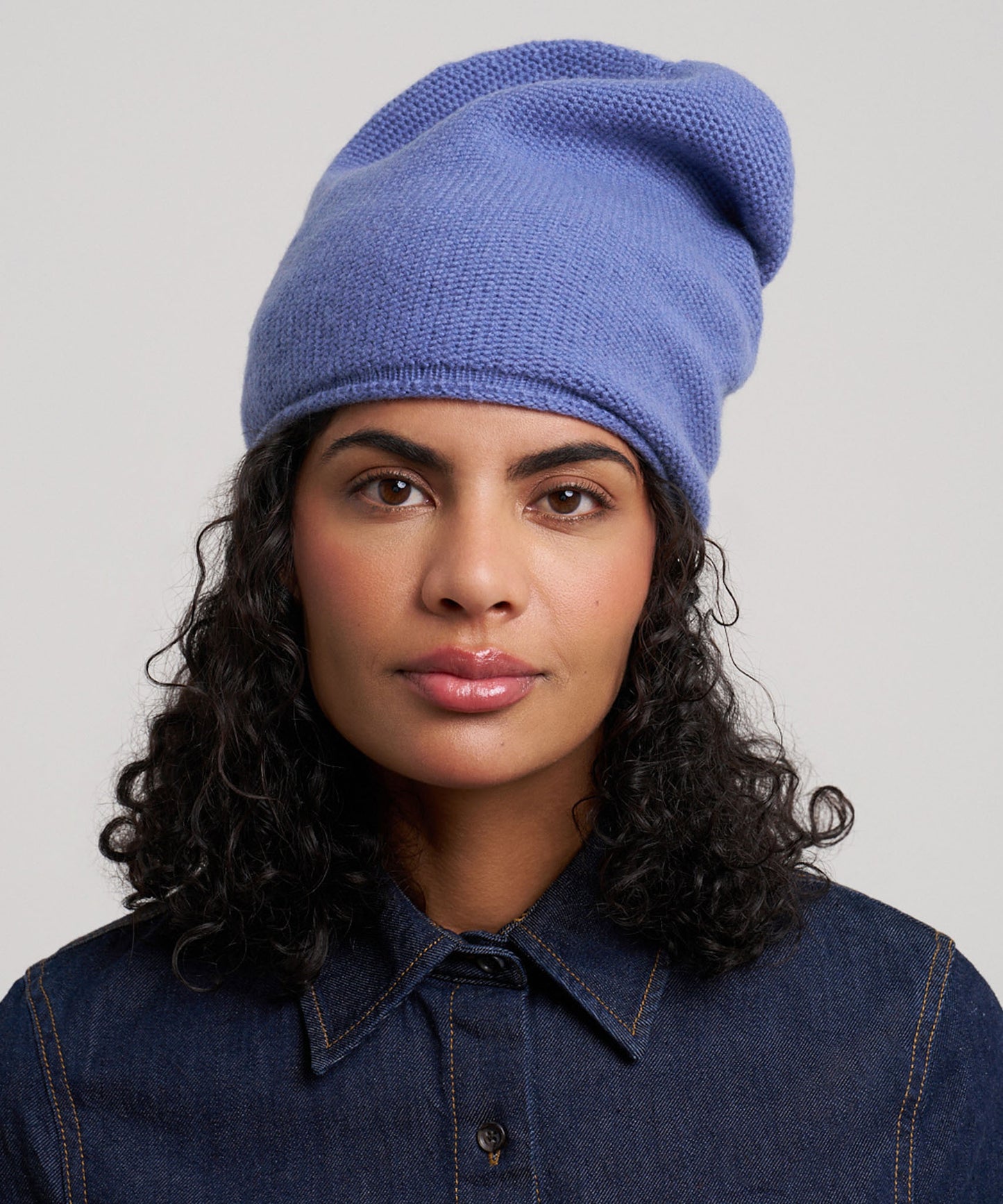 The Crosby Hat in color denim blue
