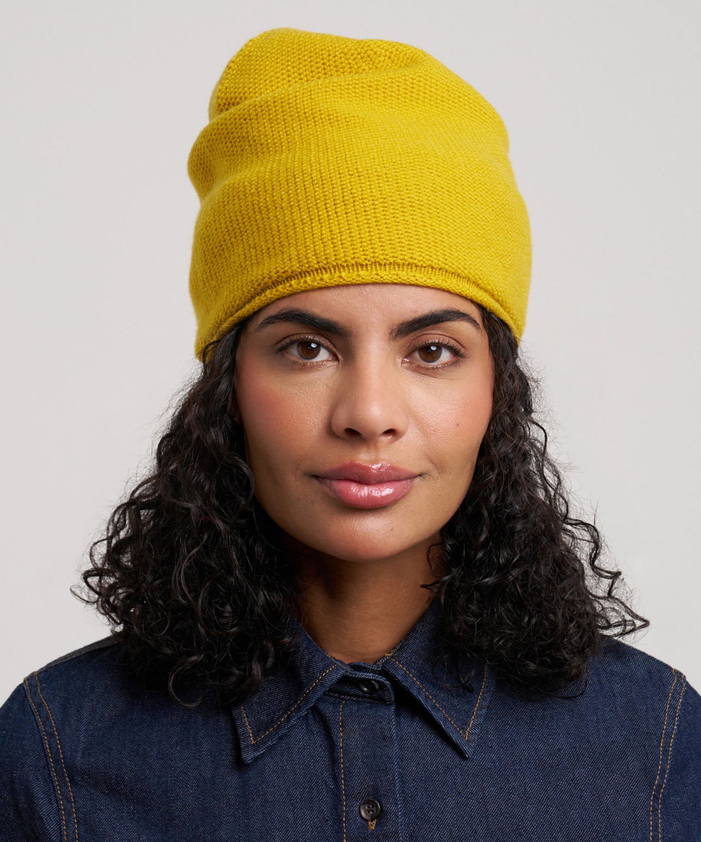The Crosby Hat in color yellow ochre