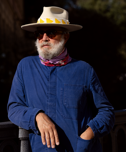 Robert Rabensteiner wearing his echo100 scarf design