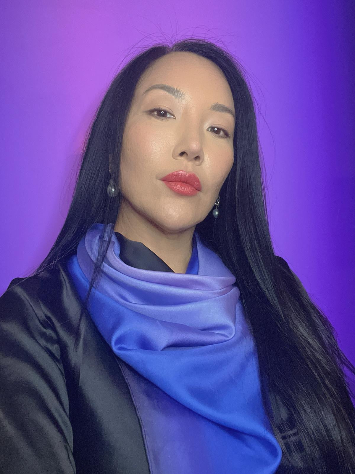 Echo100 Scarf by Krista Kim