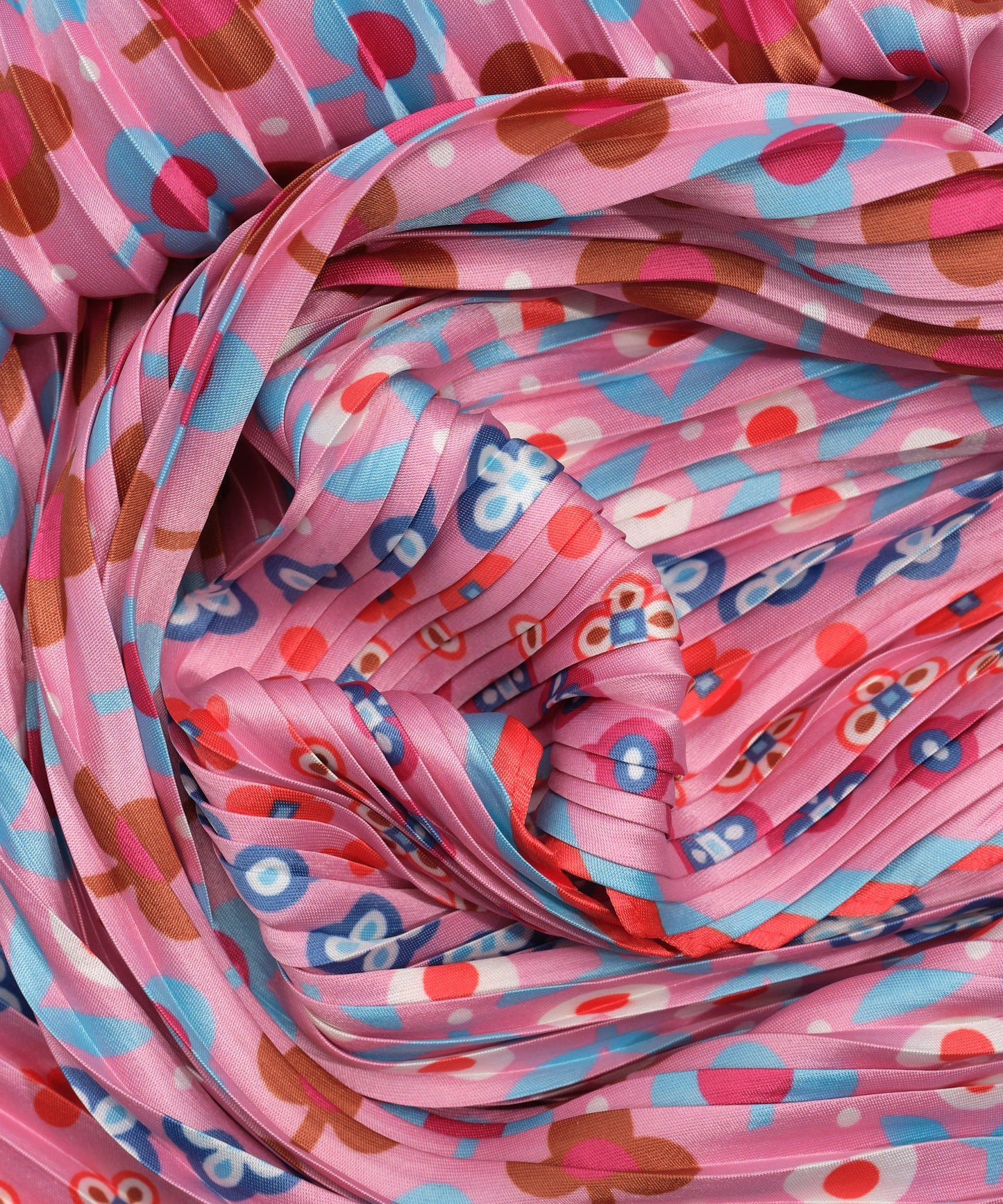 Clover Pleated Diamond in color beach pink