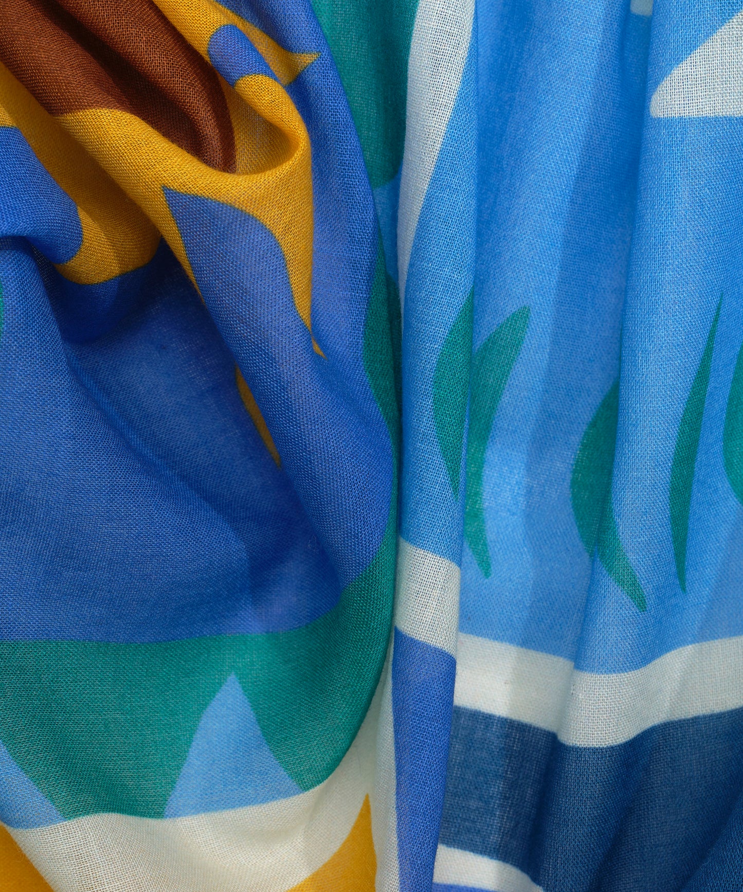 Solstice Collage Sarong in color ultramarine