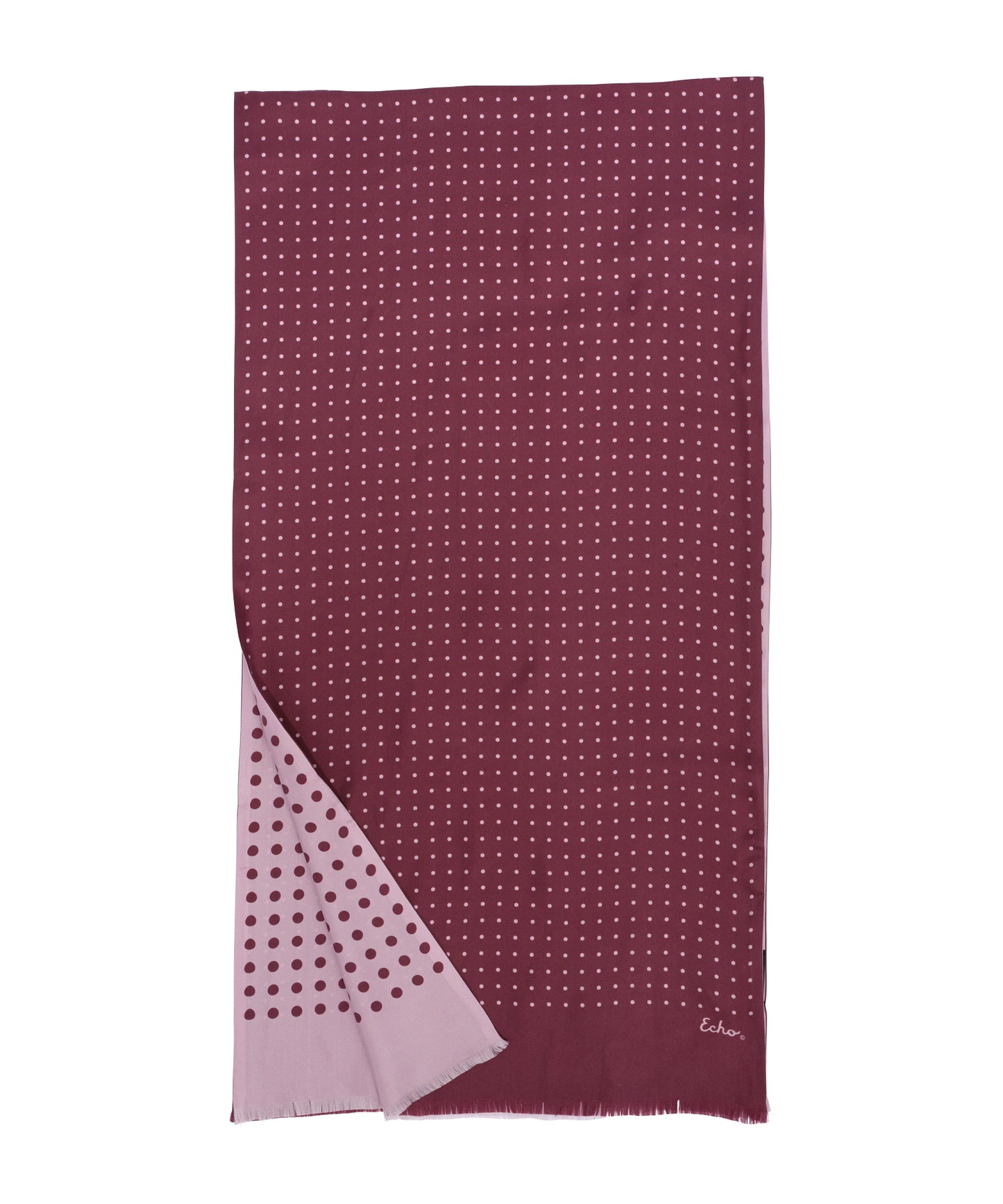 Tubular Dot Scarf in color fig