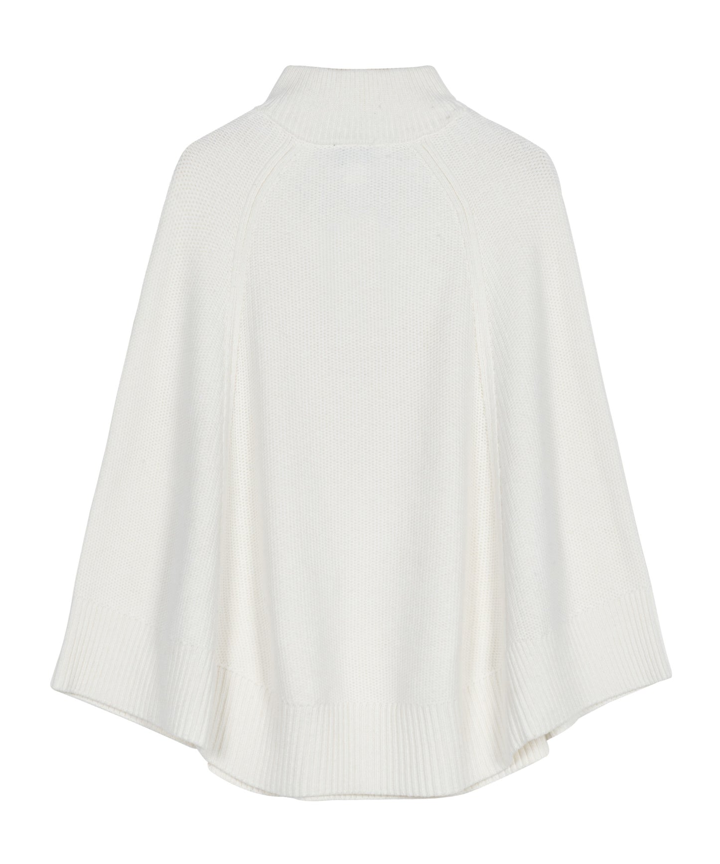 Texture Knit Poncho in color vanilla