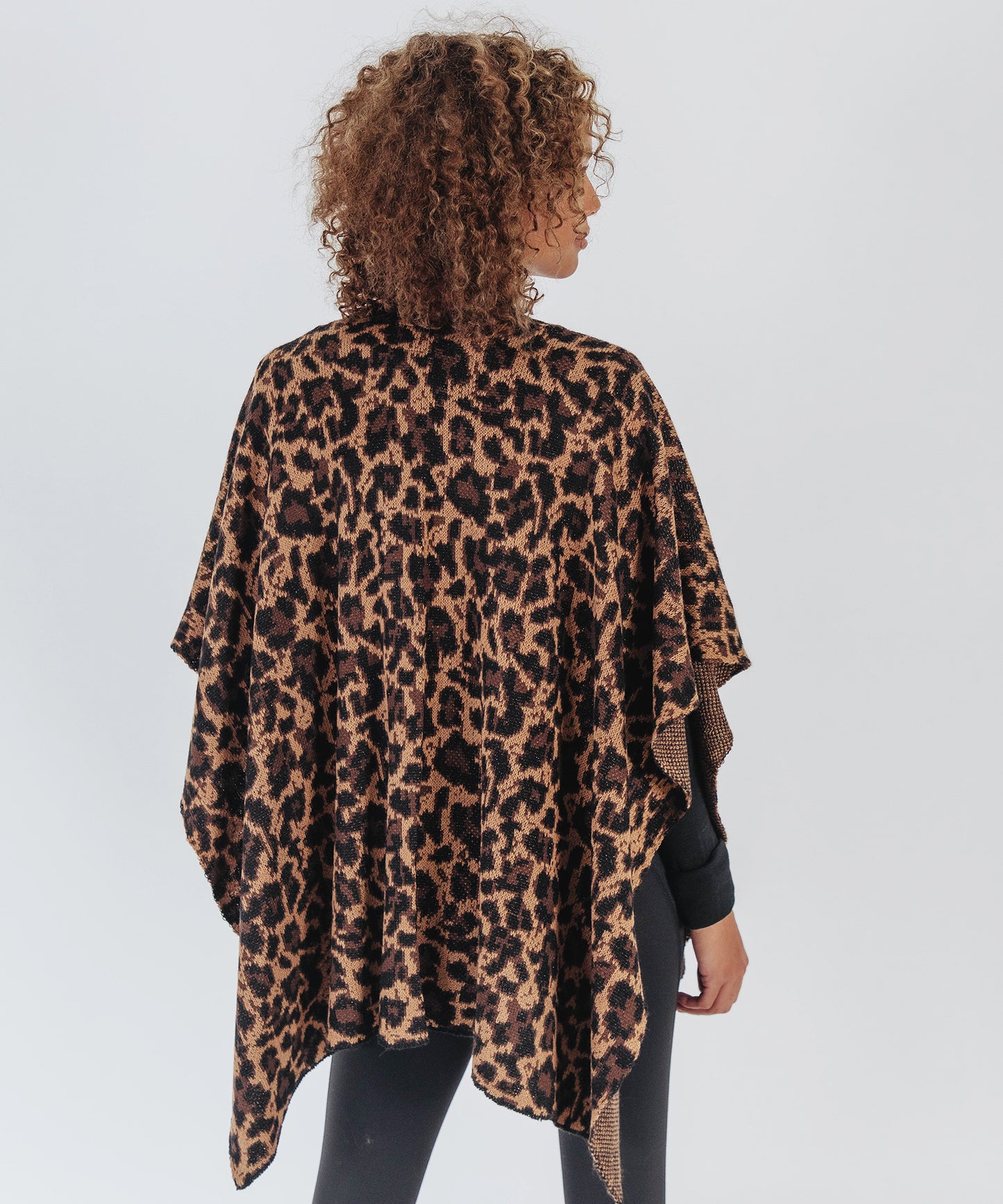Leopard Knit Ruana