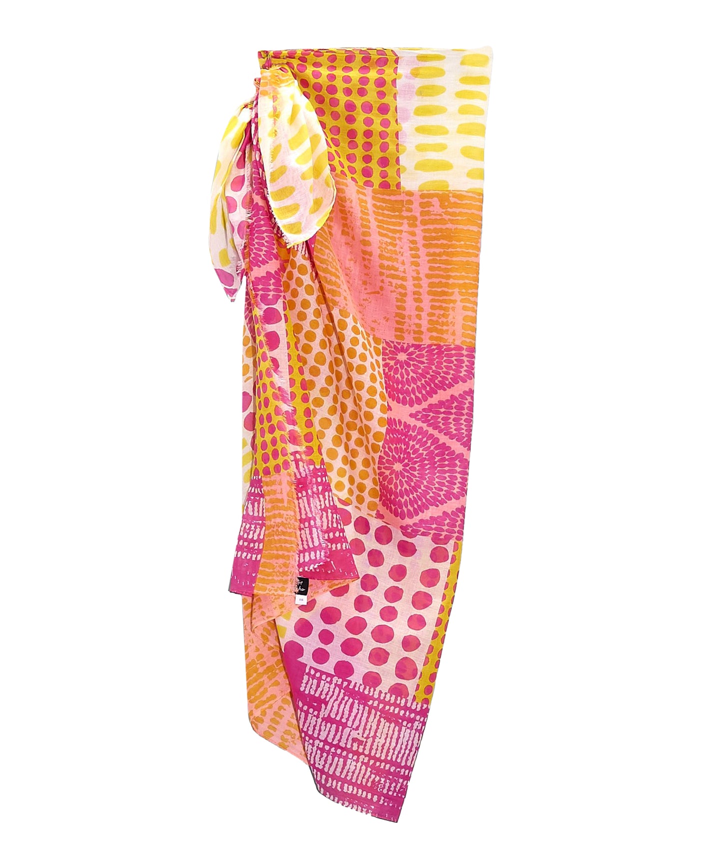 Patchwork Pareo Wrap In-a-bag in color Hibiscus