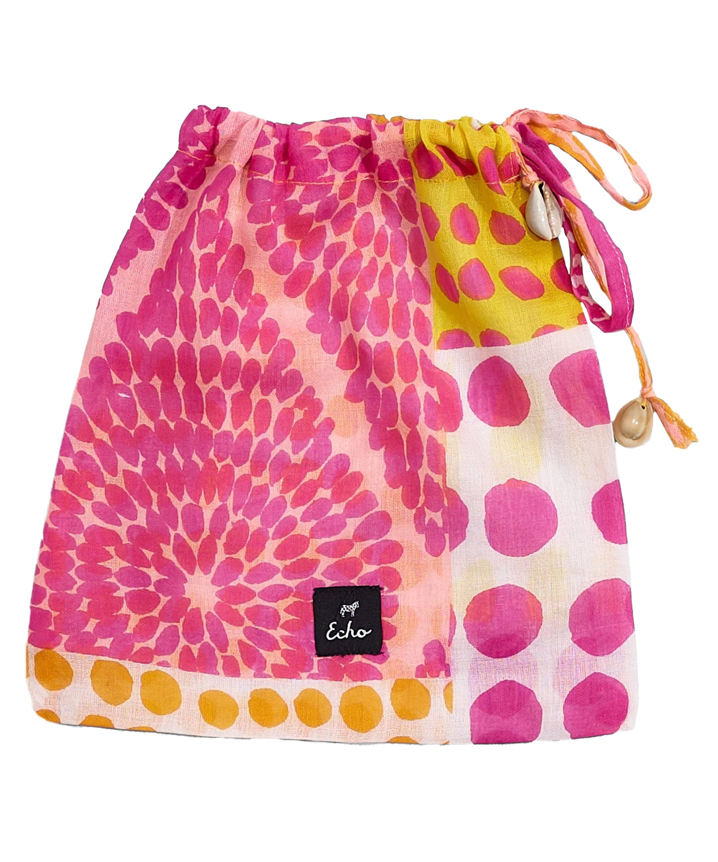 Patchwork Pareo Wrap In-a-bag in color Hibiscus