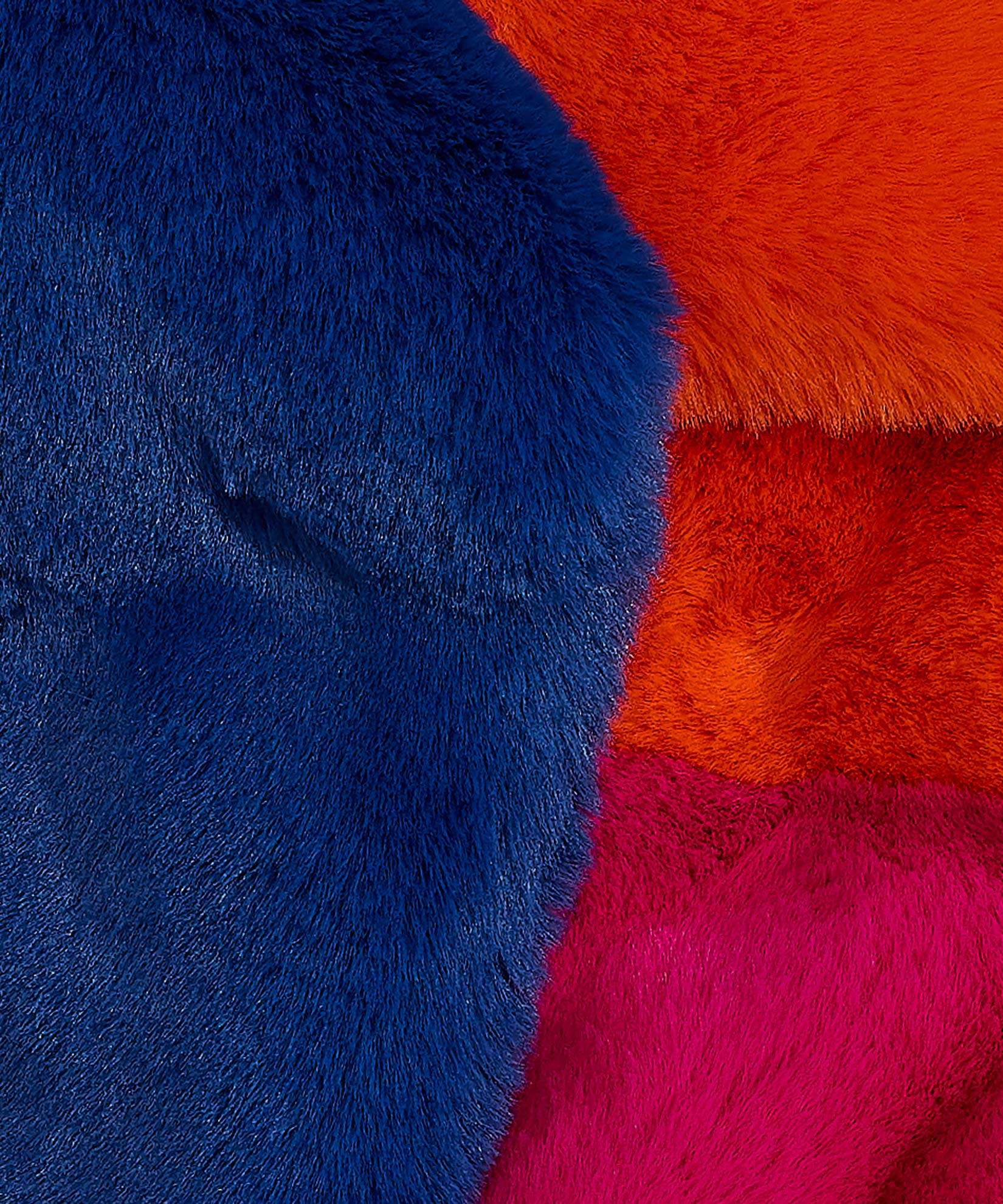Faux Fur Pull-through in color Multi