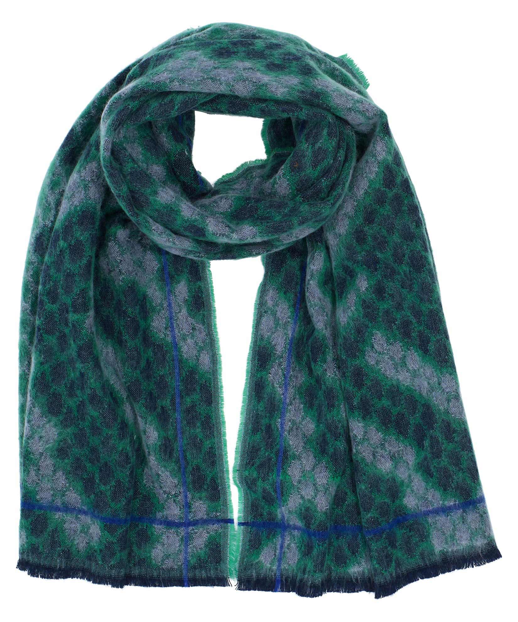 Python Jacquard Scarf in color Echo Navy
