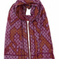 Python Jacquard Scarf in color Lilac