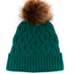 Recycled Pom Hat in color Emerald