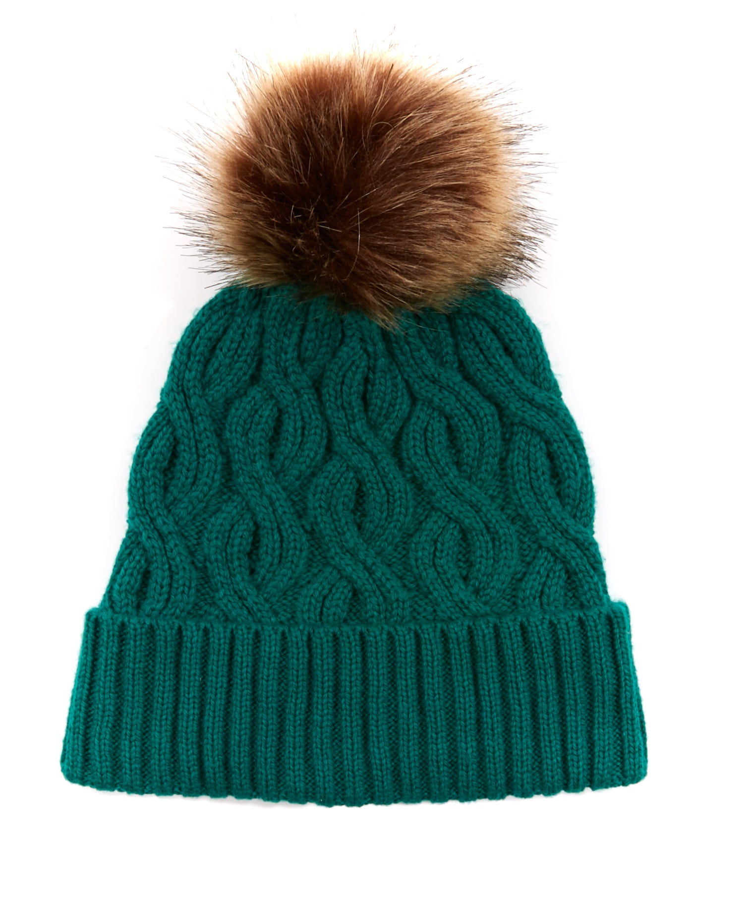 Recycled Pom Hat in color Emerald