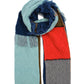 Cable Patchwork Scarf in color Deep Teal