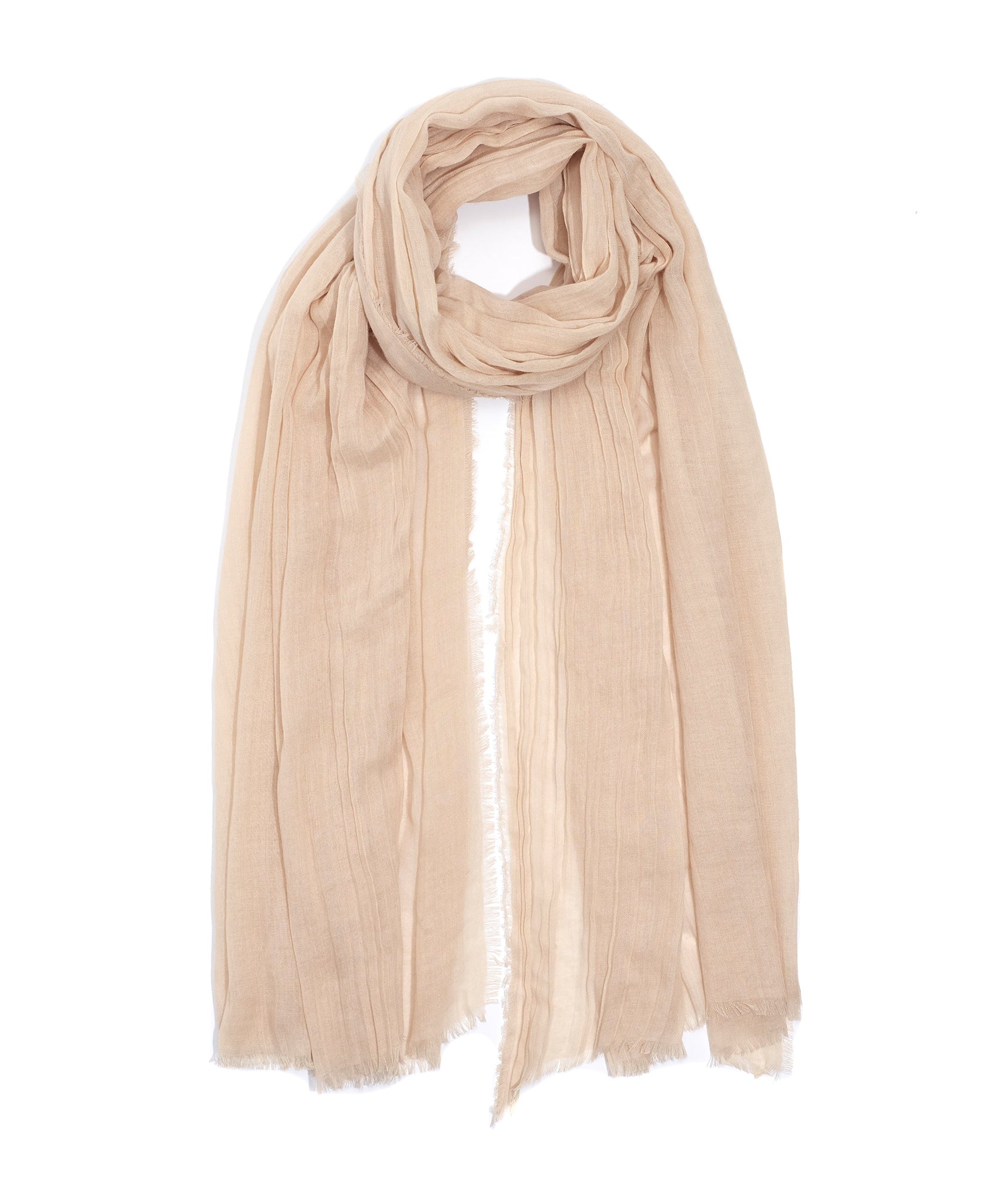 Echo Essentials Sustainable Crinkle Wrap in color Semolina