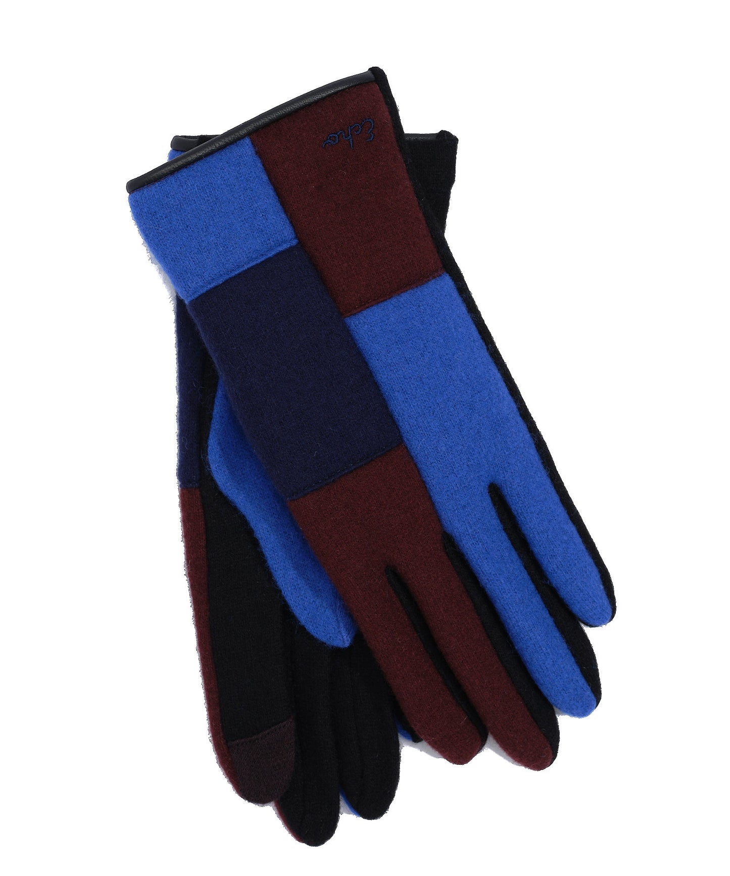 Quilted Colorblocked Glove in color Dazzling Blue