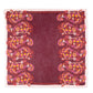 Floral Paisley Square in color Garnet