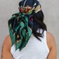 The Menagerie 35" Silk Square Scarf Color: Black on model