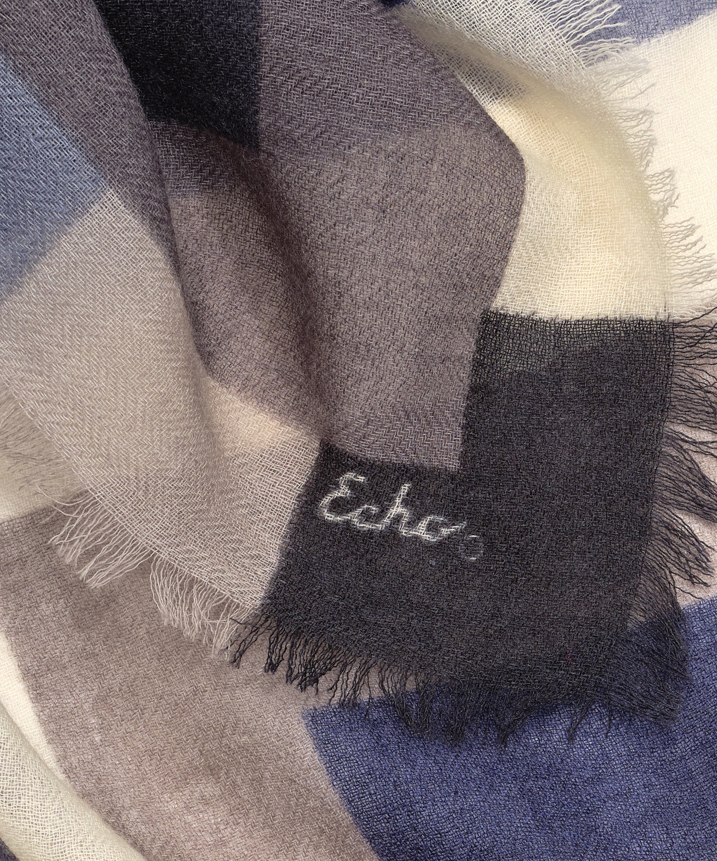 Blocked Border Bandana in color Black