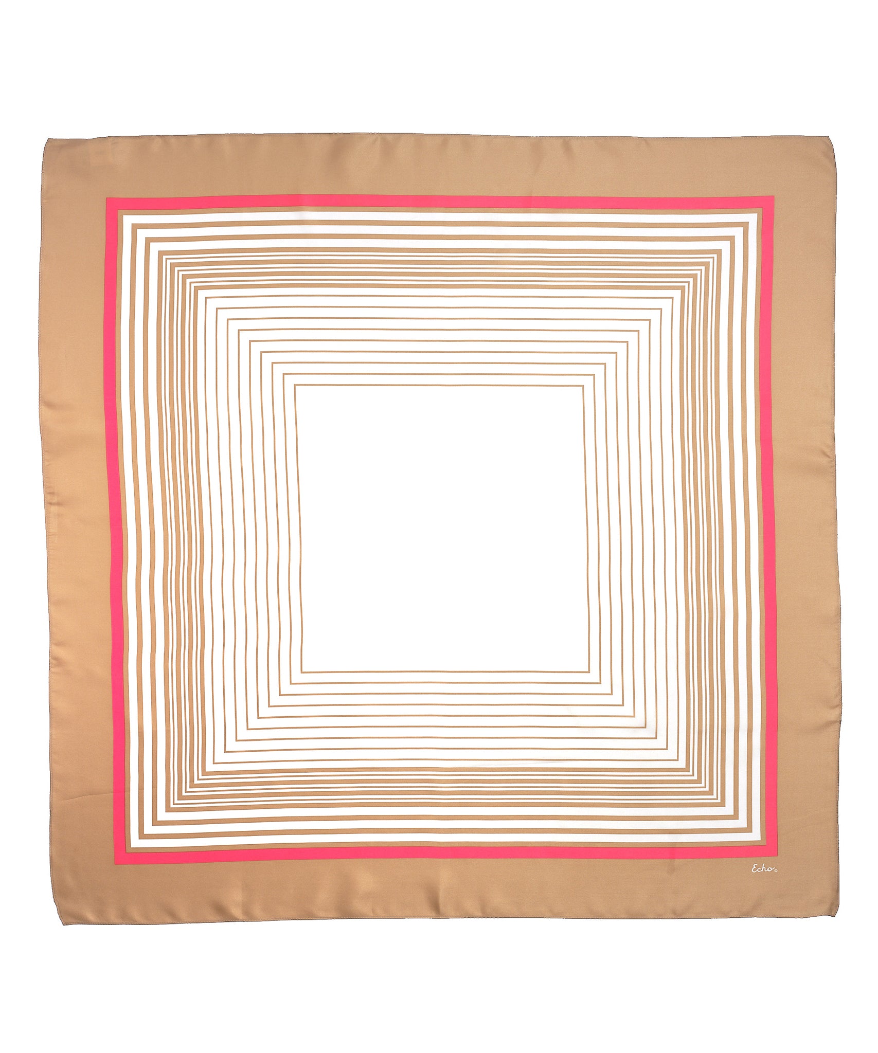 monogram silk square scarf