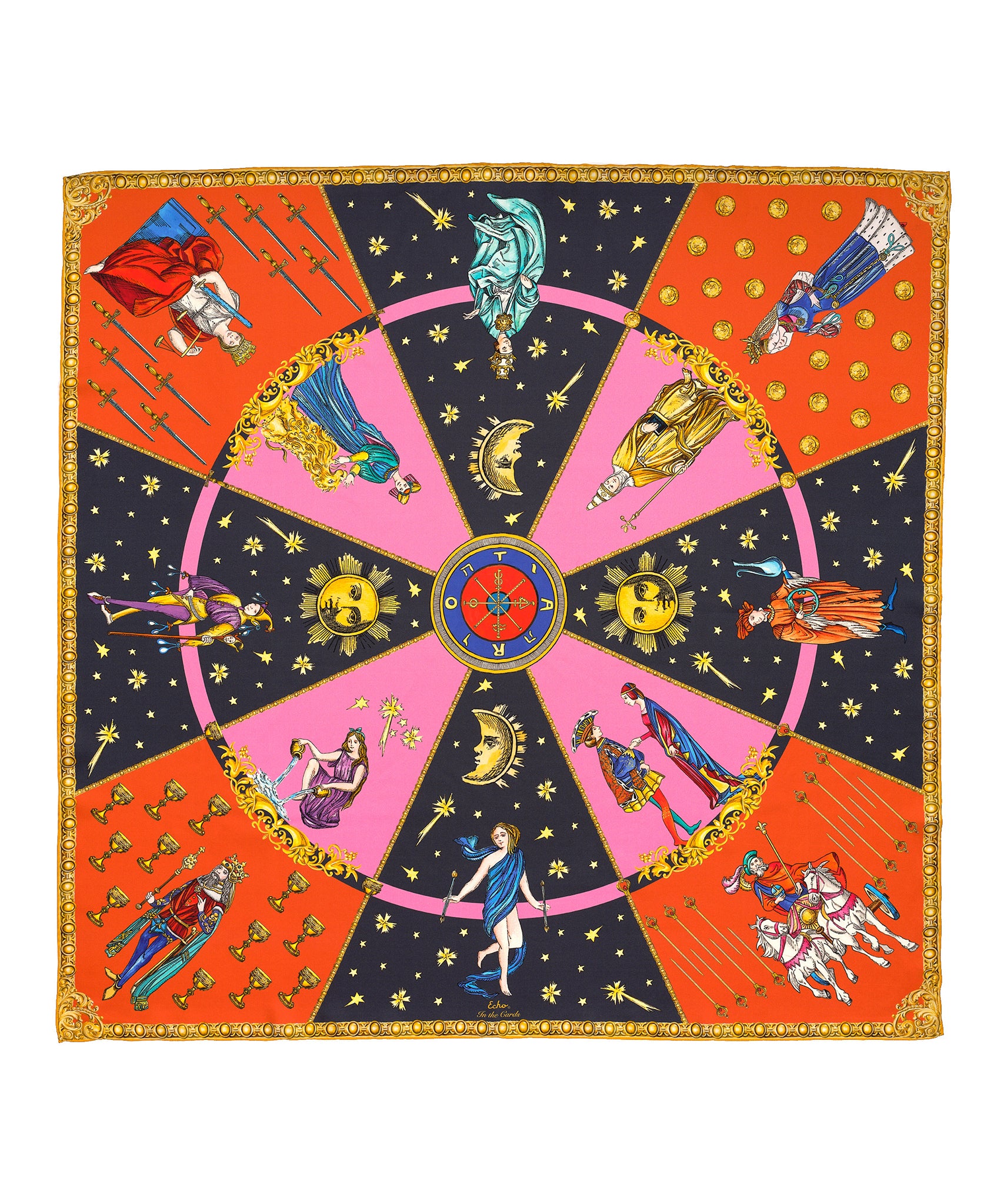In The Cards Silk Square in color Multi
