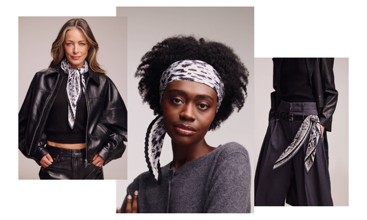 Styling A Pleated Diamond Scarf