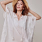 Bandana Embroidered Caftan in color cream