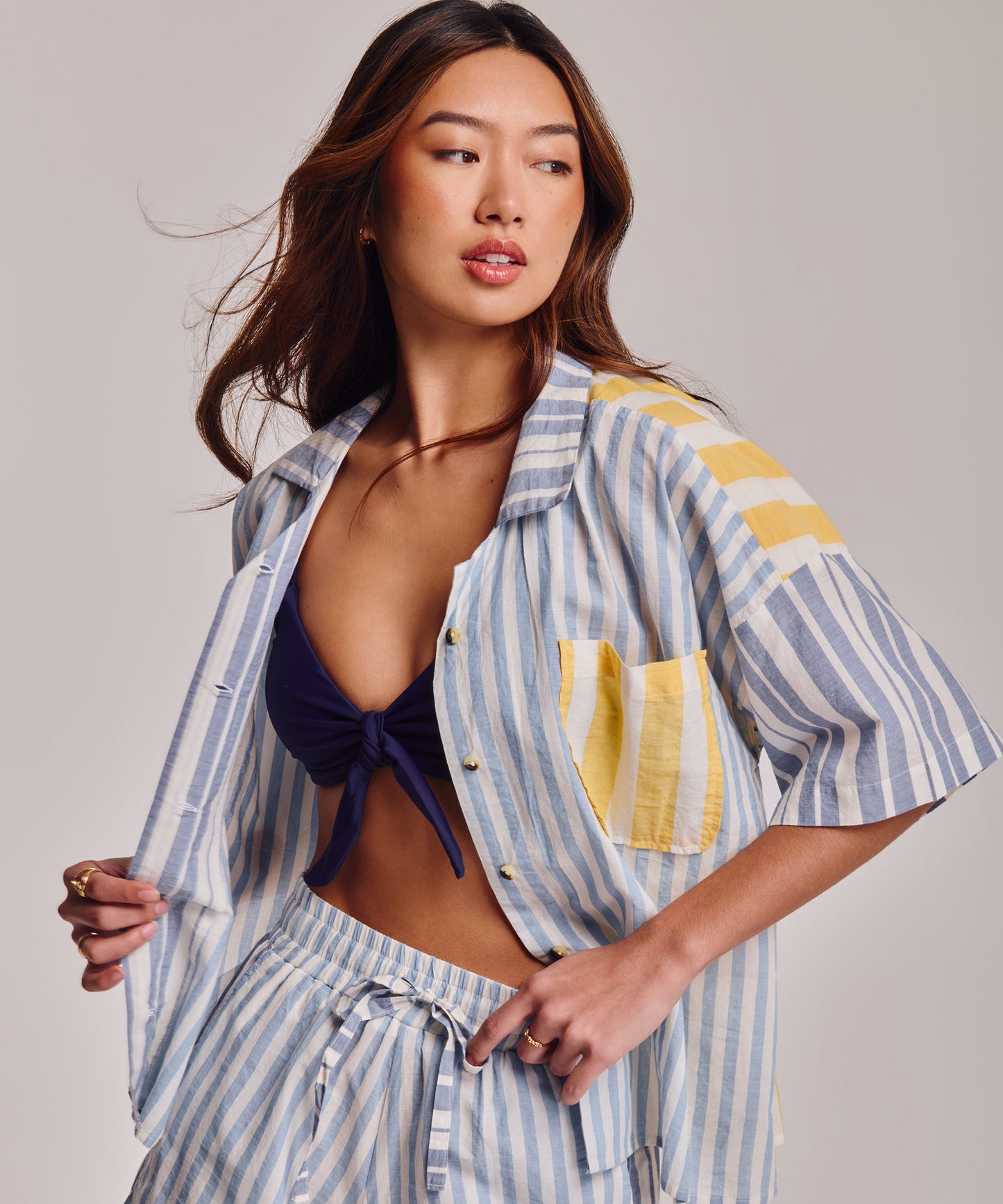 Cassis Shorts in color chambray