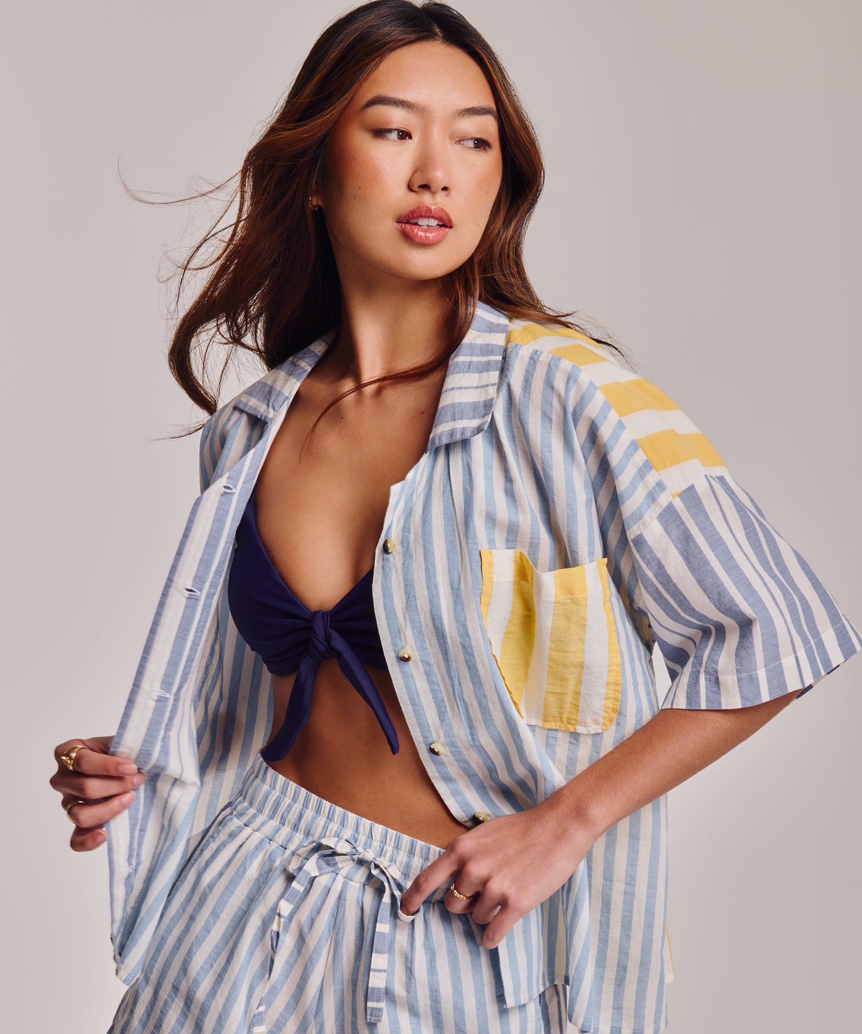 Cassis Shorts in color chambray