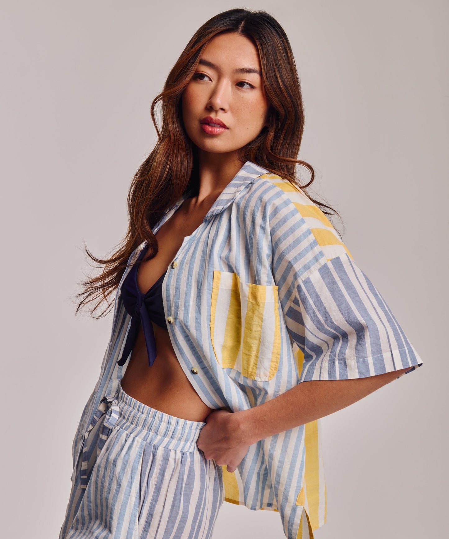 Cassis Shorts in color chambray