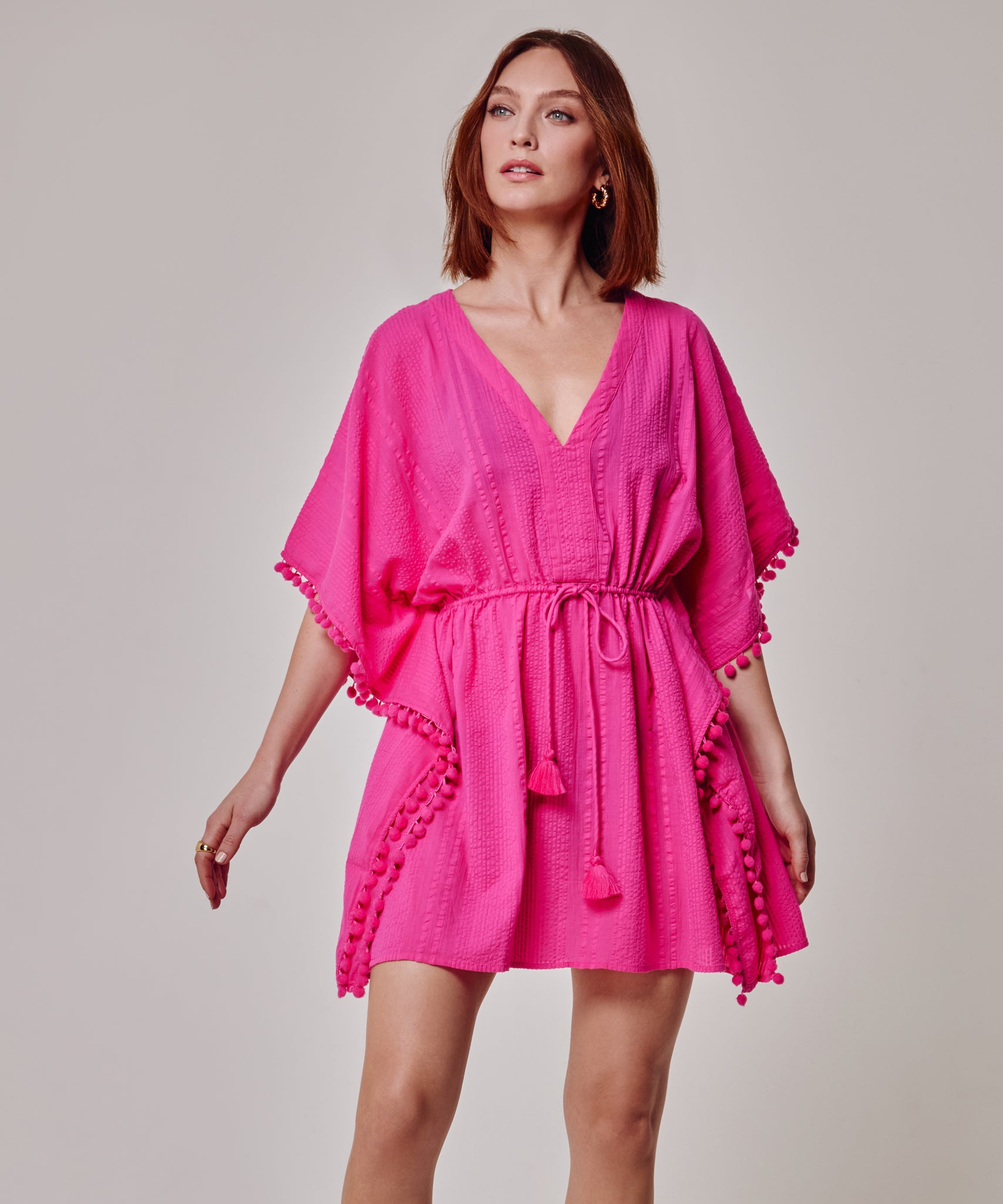 Lamai Butterfly Caftan in color pink