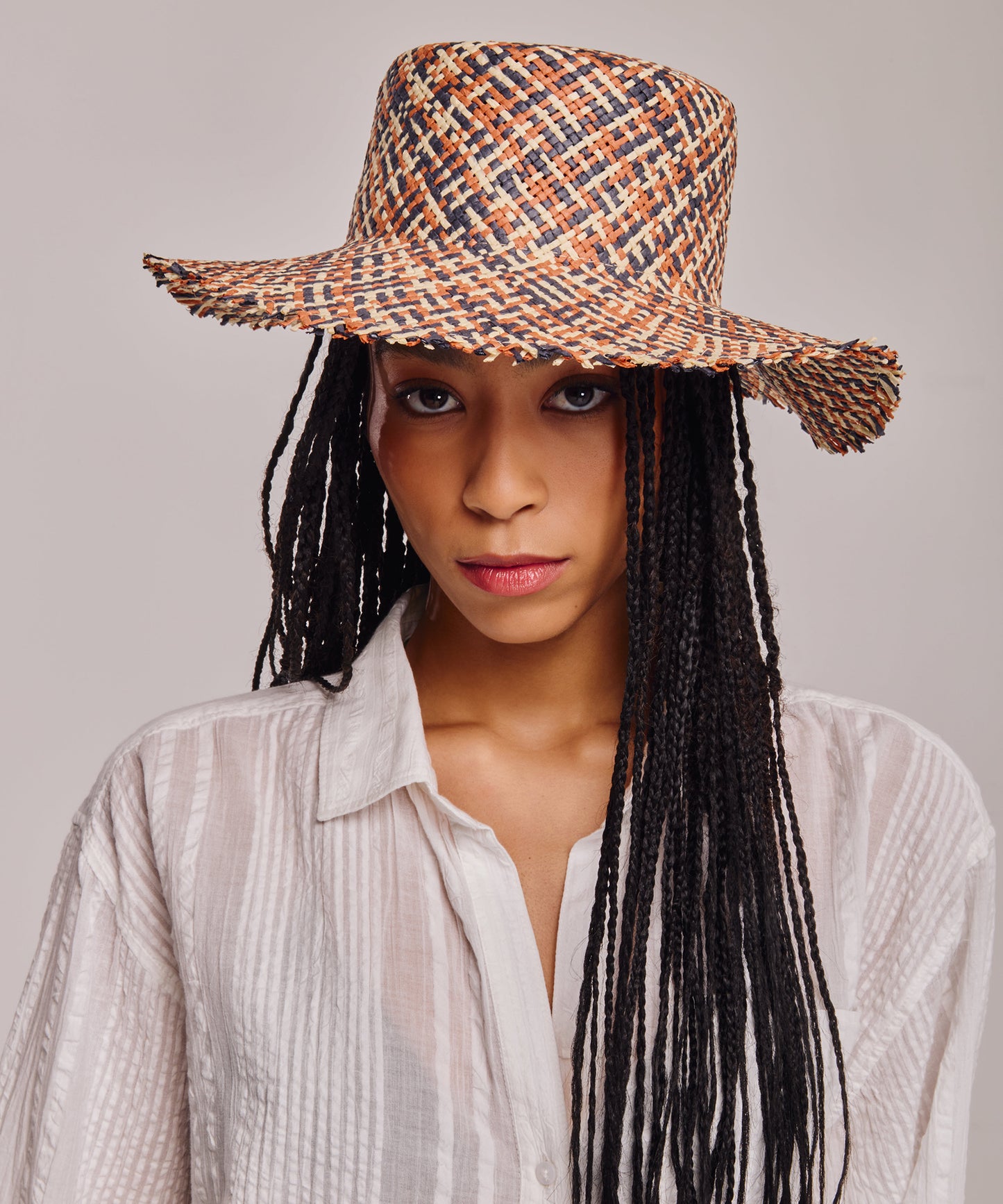 Multi Weave Sun Hat in color Sunstone