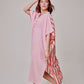 Cassis Henley Caftan in color beach pink