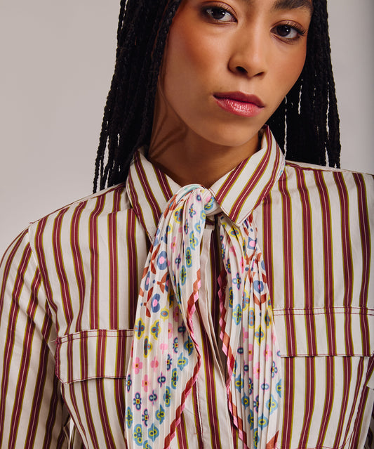 Clover Pleated Diamond in color multi