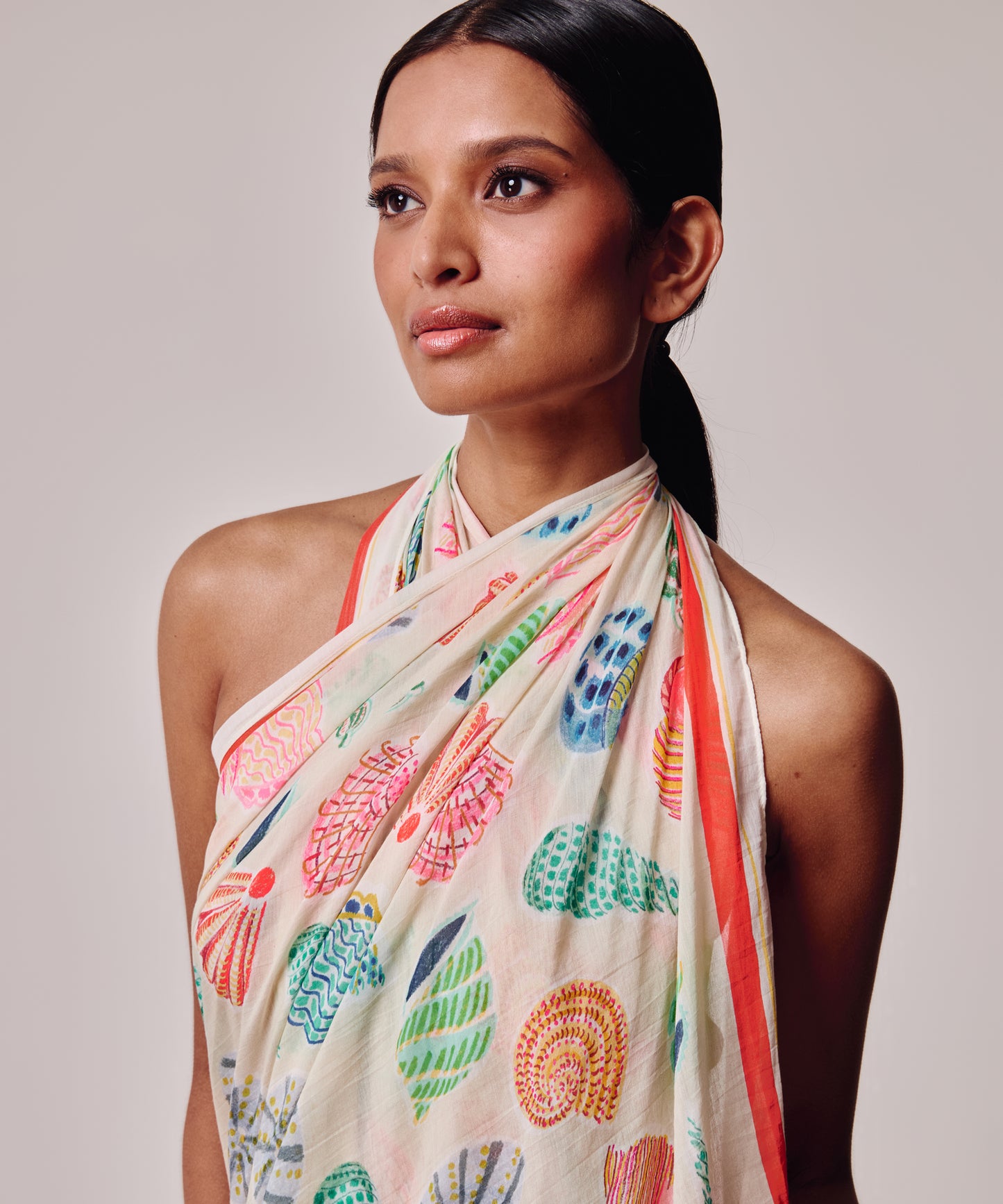 Sea Shells Sarong in color multi