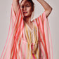 Cabana Stripe Caftan in color beach pink