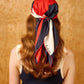 Curves Silk Square in Red and Blue