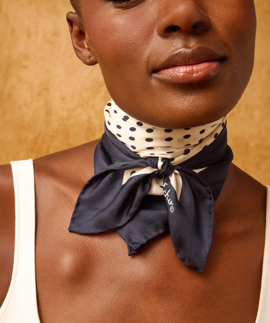 polka dot scarf
