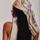 Summer Bounty 35" Silk Square Scarf in color pebble