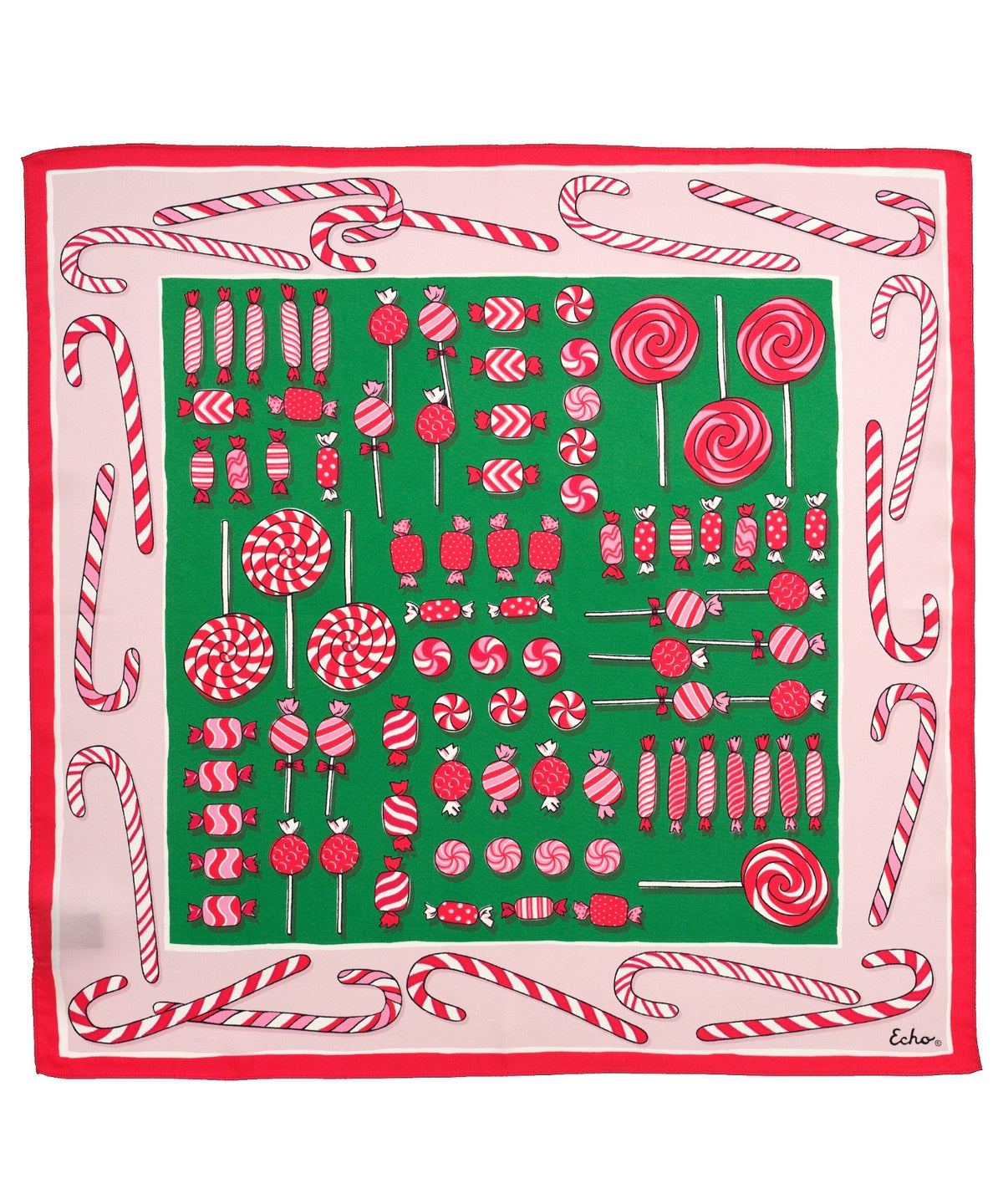 Christmas Candy Bandana in Cherry