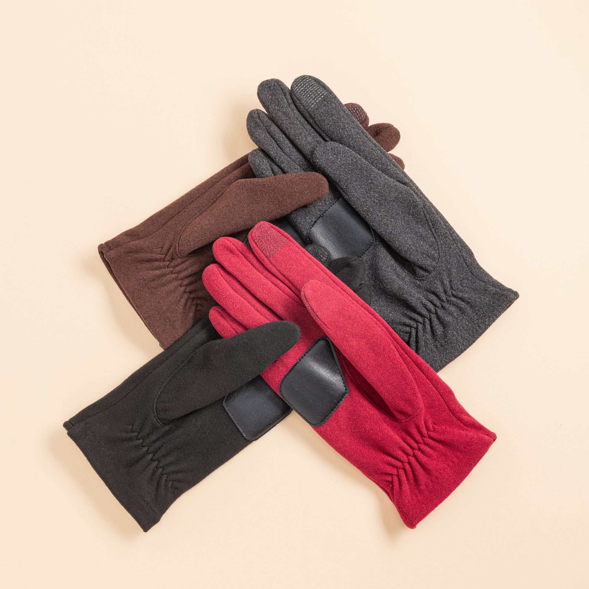 Comfort Stretch Touch Gloves in all 4 colors