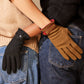 Belted Glove in color Black