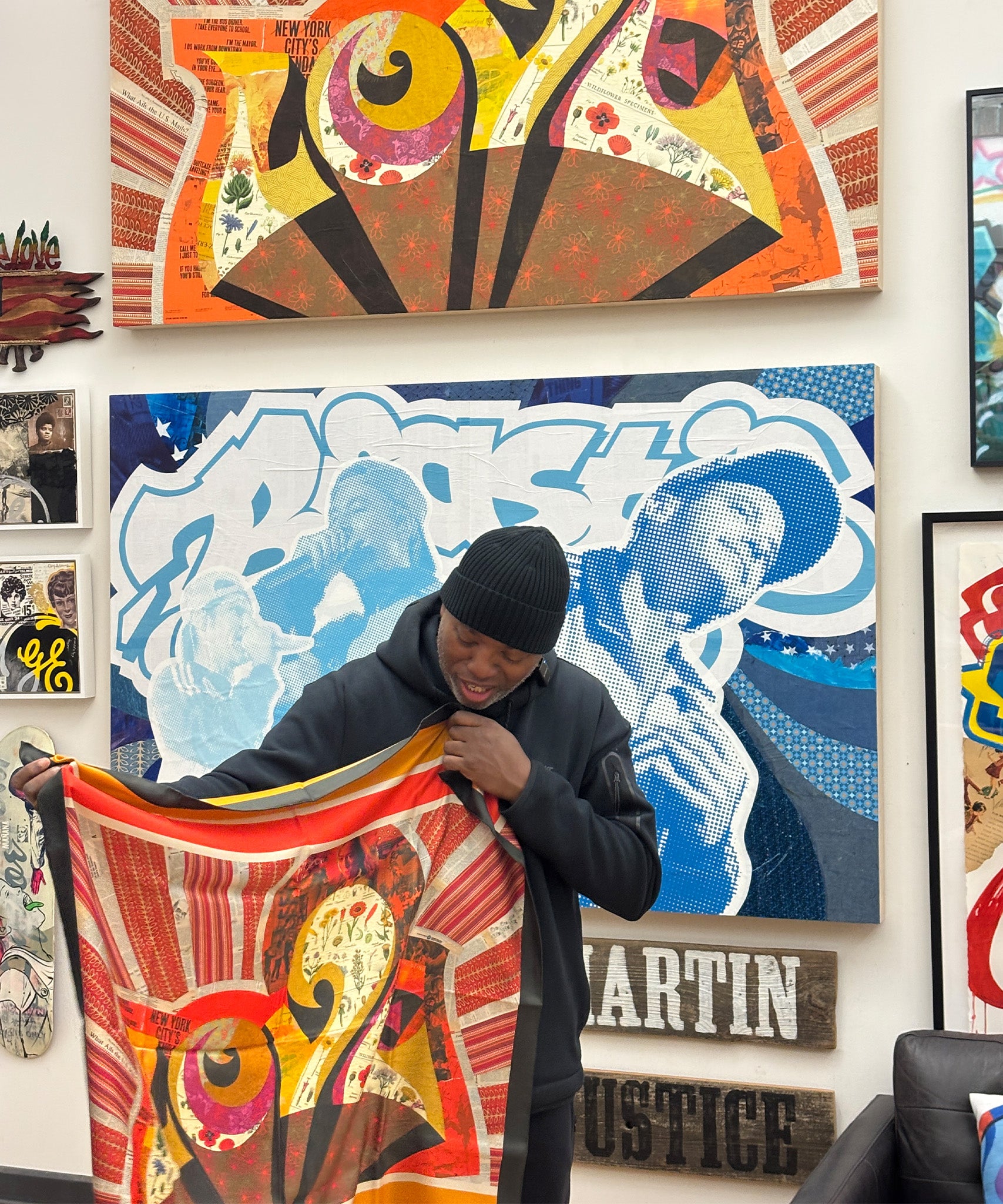 scarf designed by Cey Adams