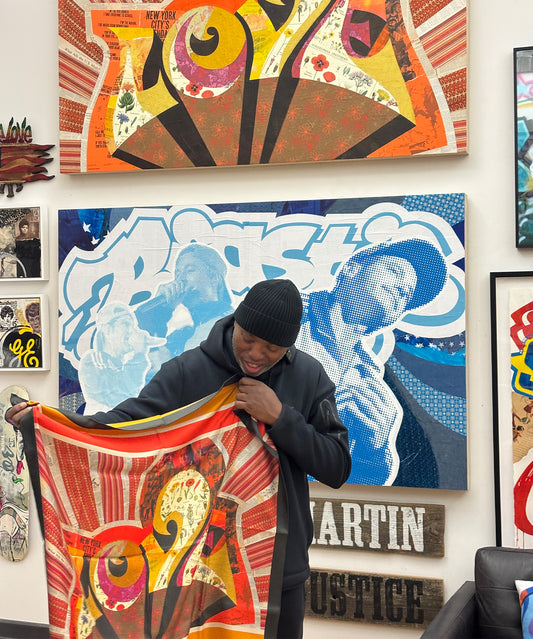 scarf designed by Cey Adams