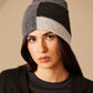 Patched Slouch Beanie in color Grey Heather