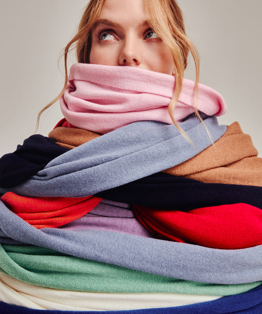 Crosby Scarf in color abyss blue