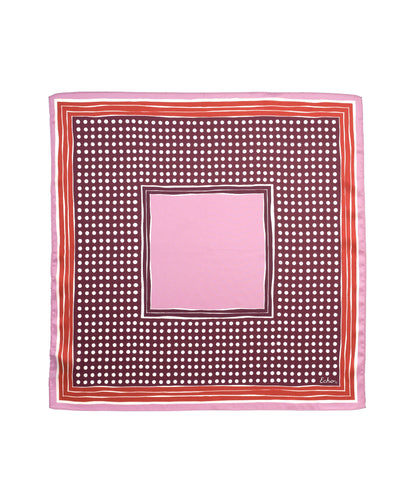 Dotty Silk Bandana in Winetasting