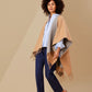 Double-face Ruana in color Camel