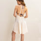 Meridian Slip Dress in color Ivory on a model