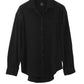 Supersoft Gauze Boyfriend Shirt in color black.