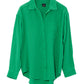 Supersoft Gauze Boyfriend Shirt in color palm green